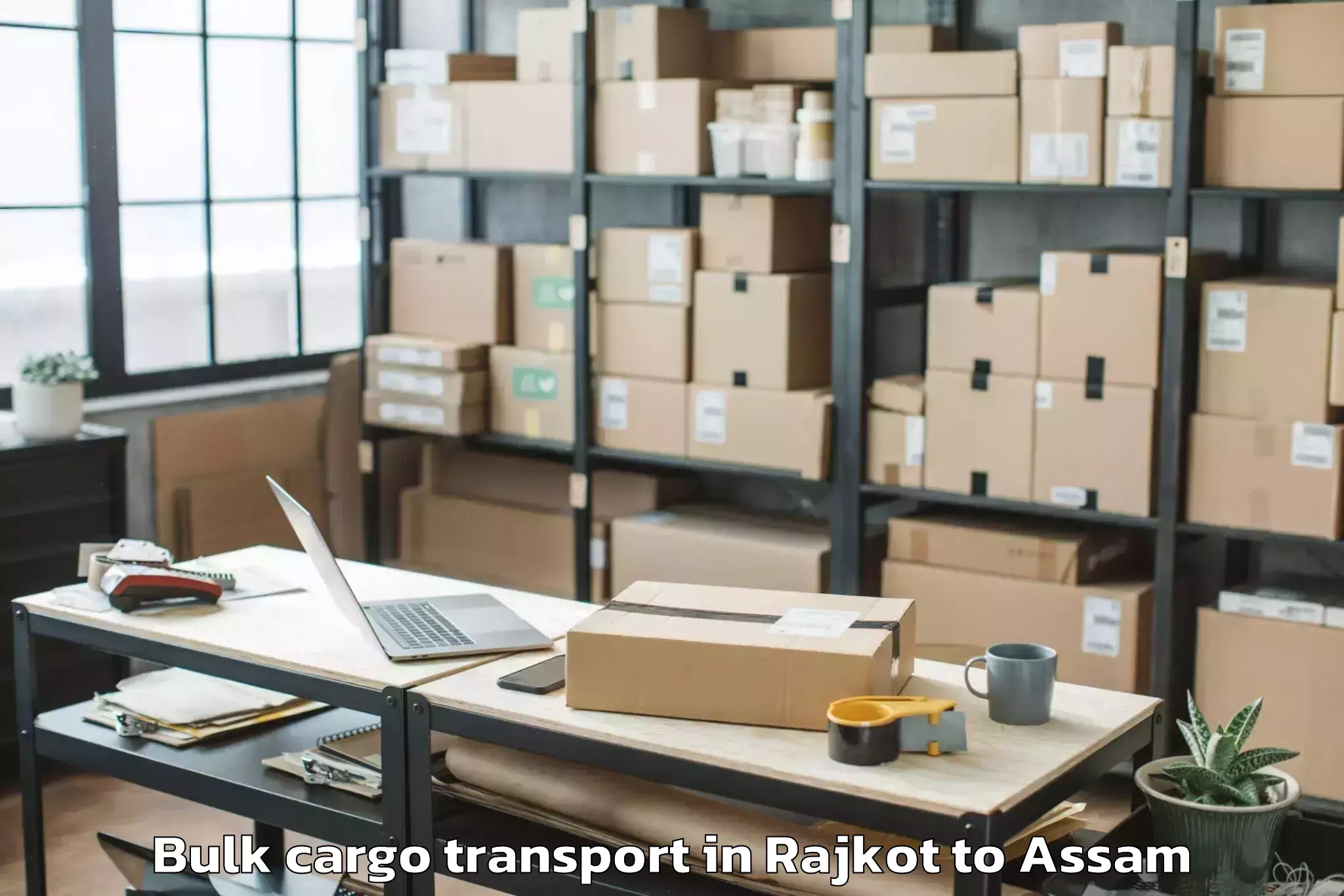 Reliable Rajkot to Dhubri Bulk Cargo Transport